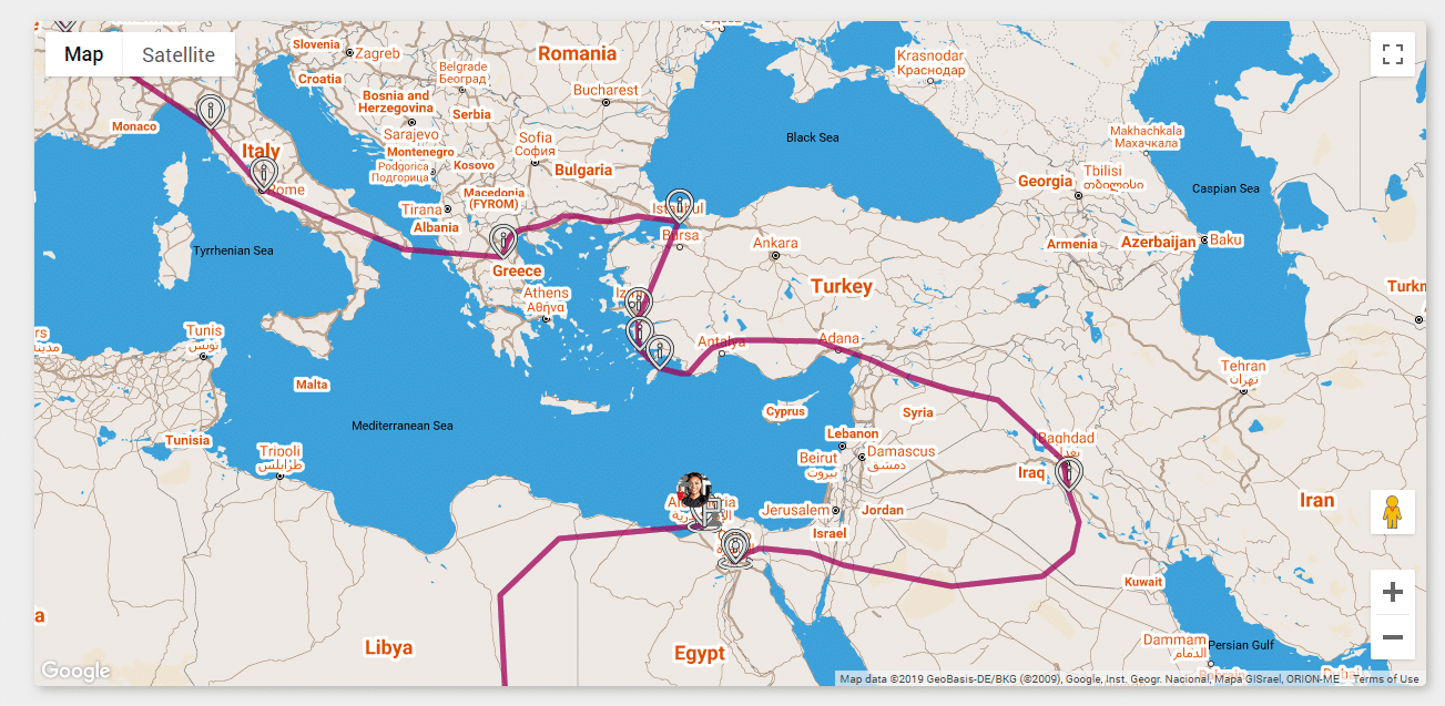 CoreHealth's Around the World Map with Progress Tracking