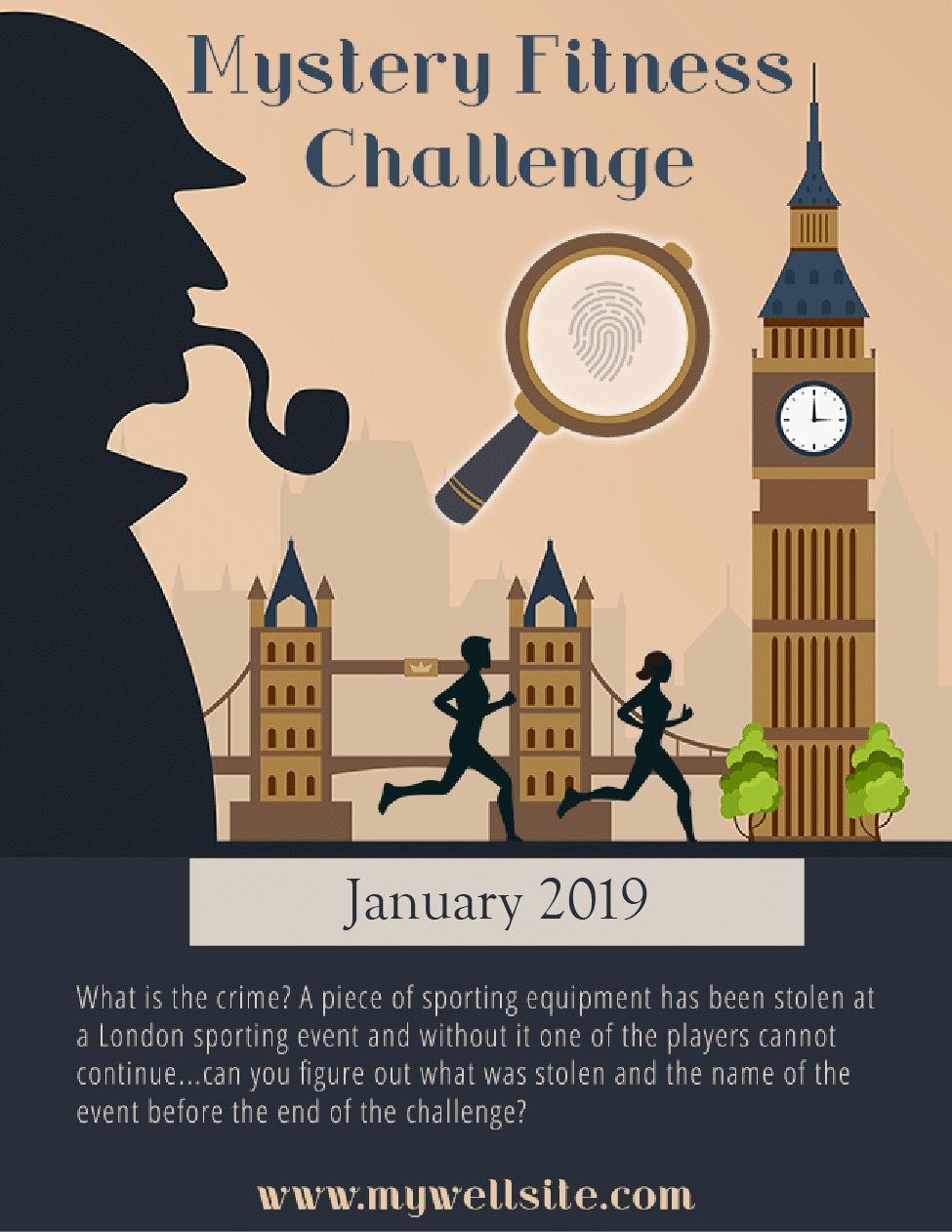 Get Fit Crime Challenge Poster