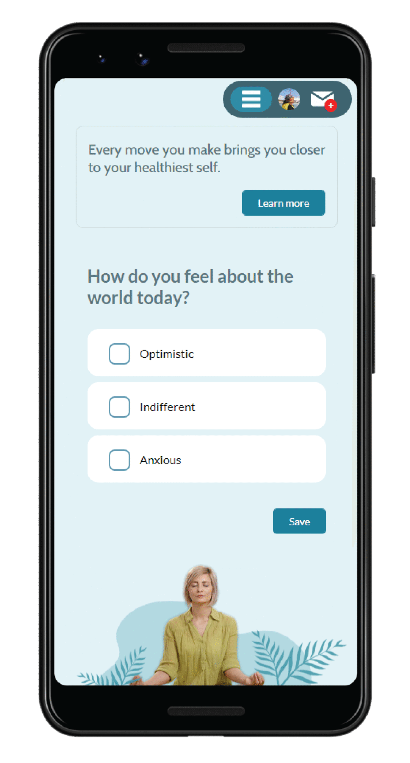How do you feel about yourself questionnaire on phone