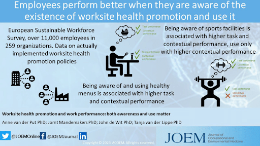 Employee Performance and Worksite Health Promotion