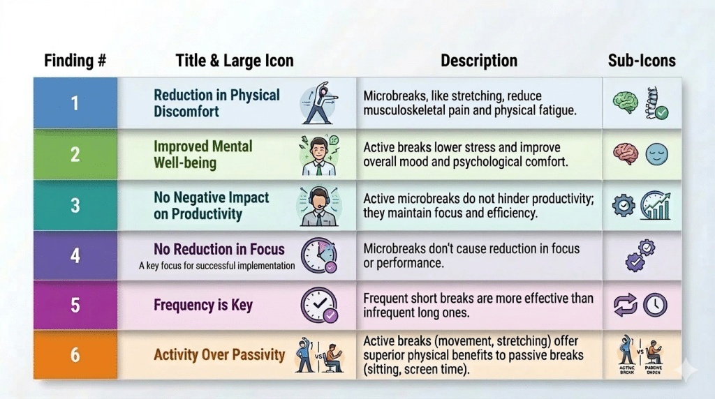 effects of active microbreaks on office workers
