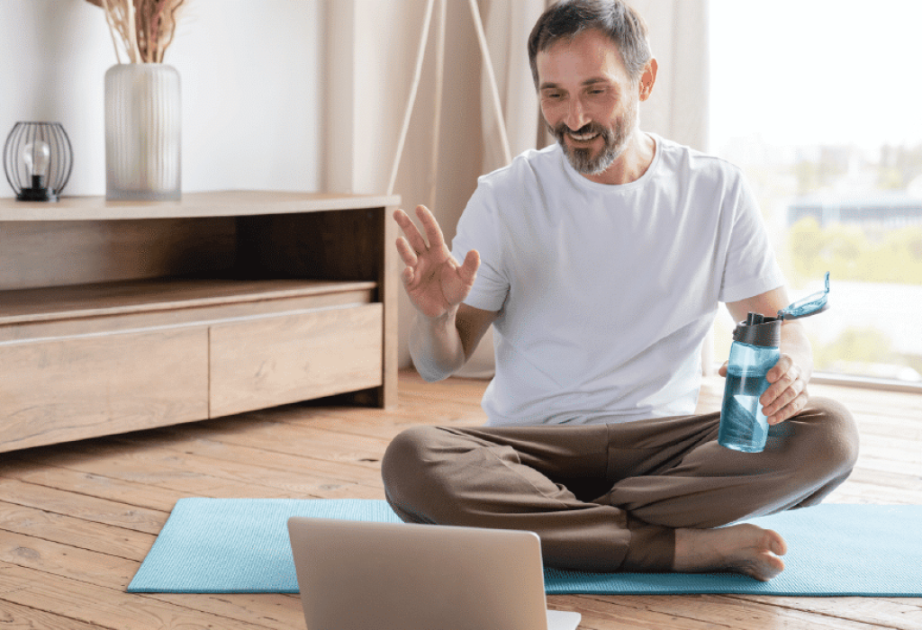 Man on Yoga Mat