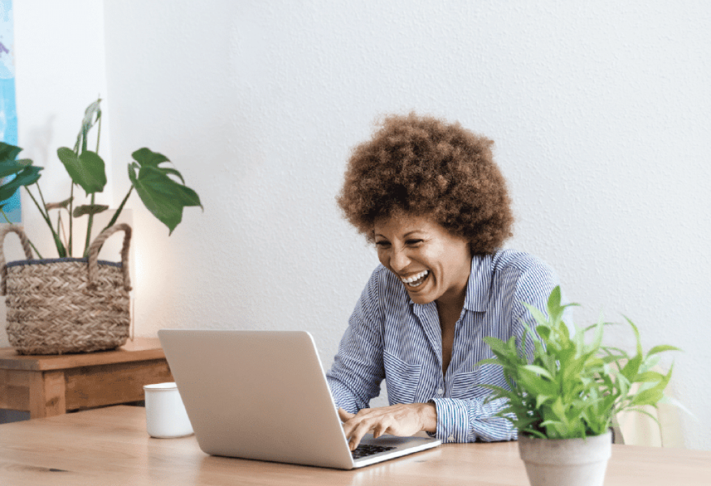 Woman at Laptop