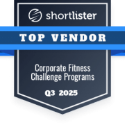 TopVendorBadge Q3 2025 – Fitness Challenges – Dark Shortlister Top Vendor Corporate Fitness Challenges Programs